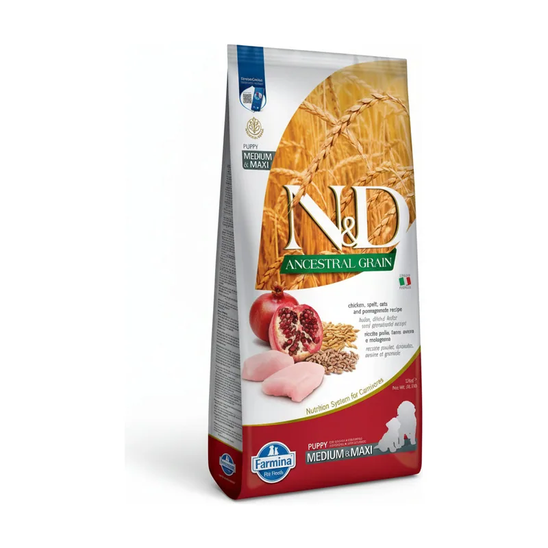 Farmina Nd Dog Puppy Ancestral Medium Maxi Pollo 12Kg