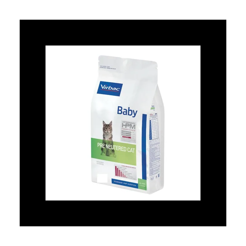 Virbac HPM Feline Baby Pre Neutered Alimento Seco 1,5Kg