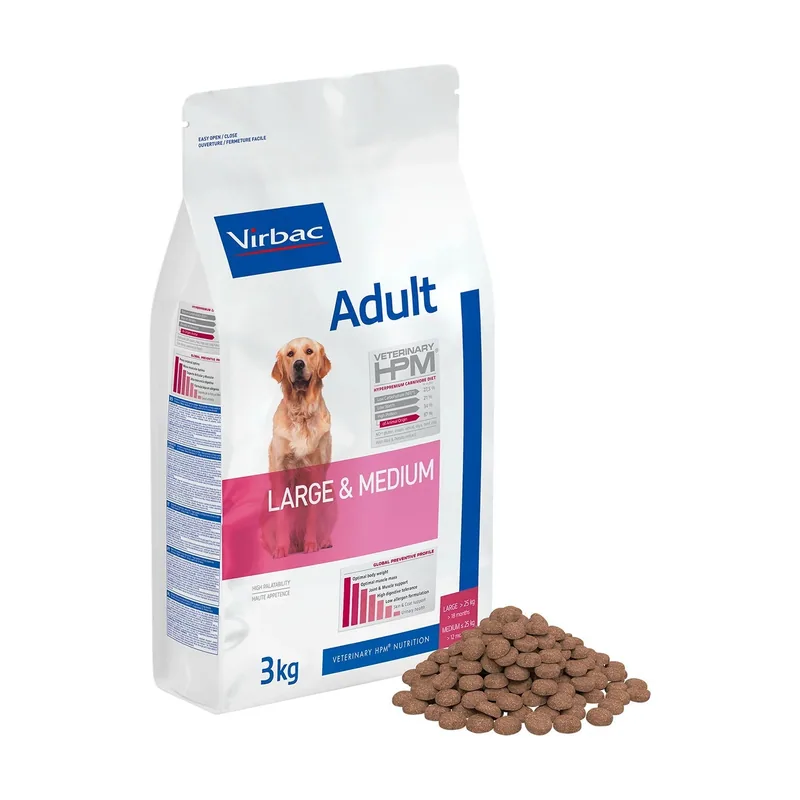 Virbac HPM Adulto Perro Mediano y Grande Alimento 3Kg