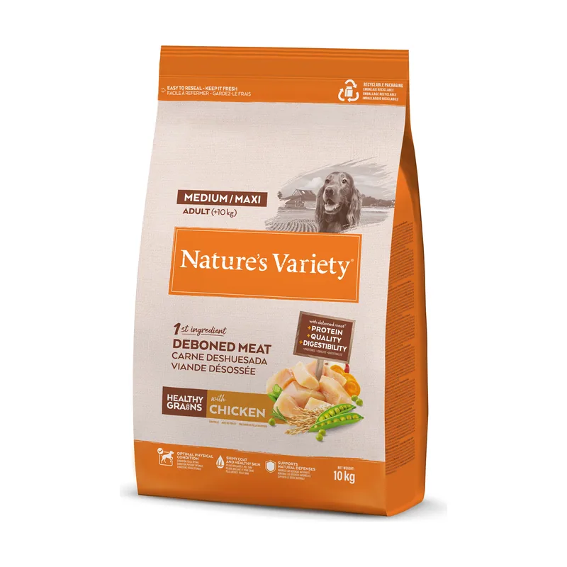 Nature's Variety Hg Adult Med/Max Pollo Croquetas 10kg