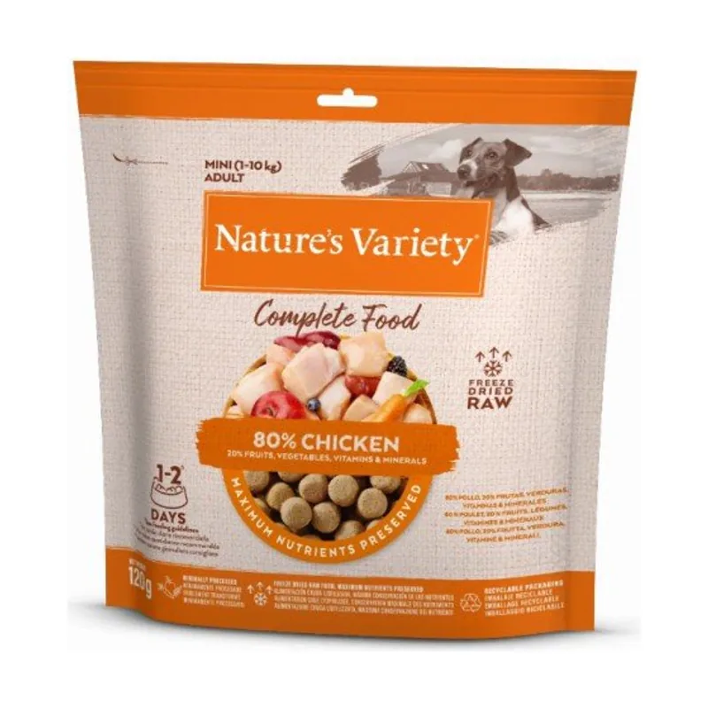 Nature's Variety Liofilizado para Perros Mini Chicken 7x120g