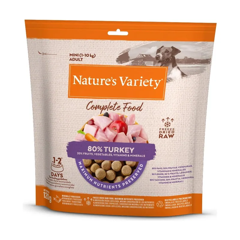 Nature's Variety Mini Pavo Liofilizado 7x120g