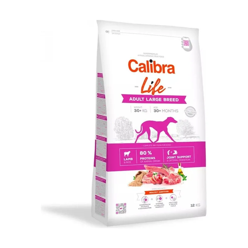 Calibra Dog Life Adulto Gran Raza Cordero Comida Seca 12Kg