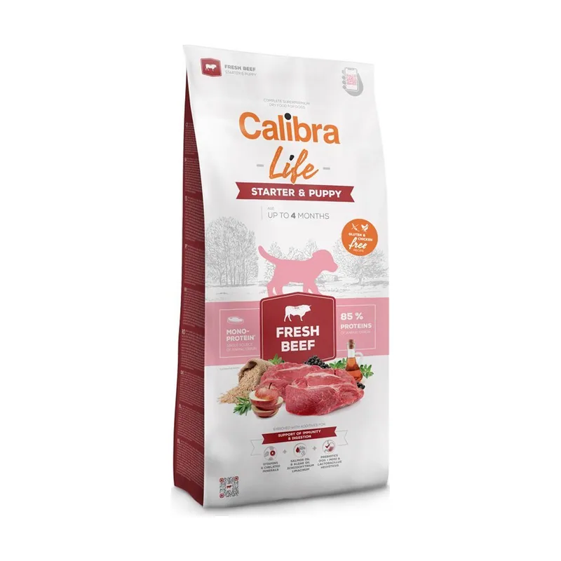 Calibra Dog Life Starter & Puppy Carne de Res Alimento Seco 12Kg