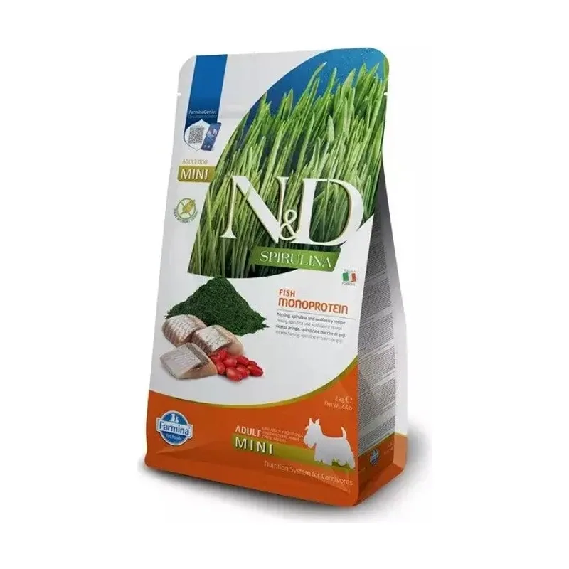 Farmina N&D Dog Spirulina Mini Arenque Alimento Seco 2Kg