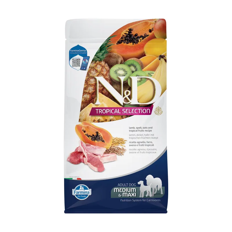 Farmina N&D Tropical Selection Med Maxi Cordero Alimento Seco 2kg