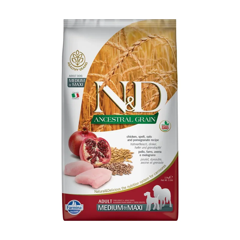 Farmina N&D Dog Ancestral Medium Maxi Pollo Alimento Seco 12kg