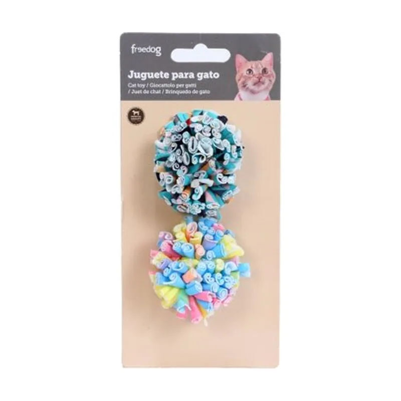 Freedog Set Dos Pelotas Tela Rainbow 2