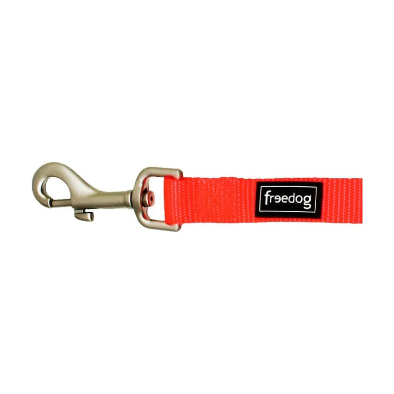 Freedog Correa Nylon Neon Naranja Fluor 120cm