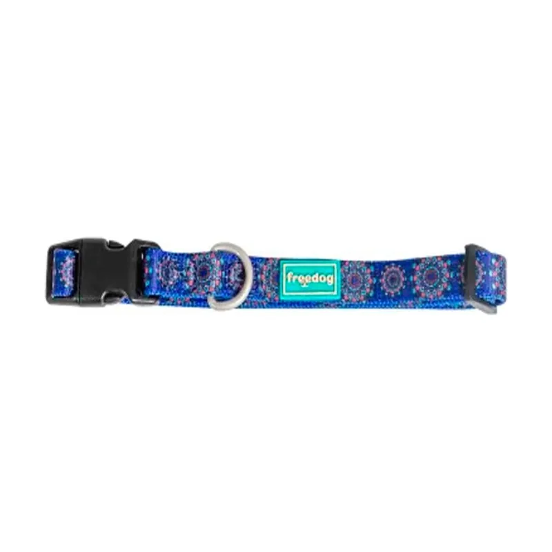 Freedog Collar Mandala Nylon Azul XS 3