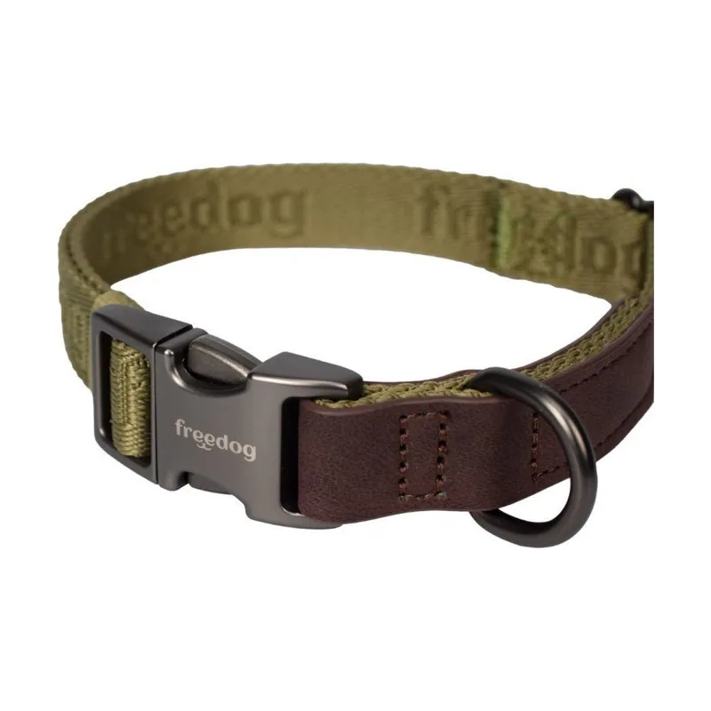 Freedog Linum Green Forest Collar Ajustable 15mm x 25/35cm