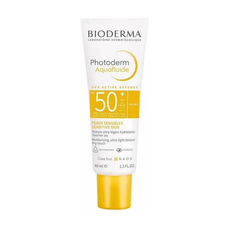 Bioderma Photoderm Aqua Fluide Incoloro Spf50+ Protector Solar Piel Grasa 40 Ml