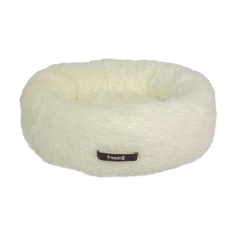 Freedog Donut Cama Antiestrés Blanca 100cm
