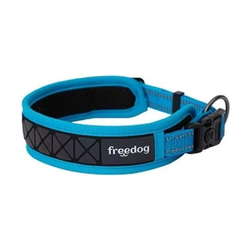 Freedog Boreal Collar Reflectante Azul Capri 20mm 43-52cm