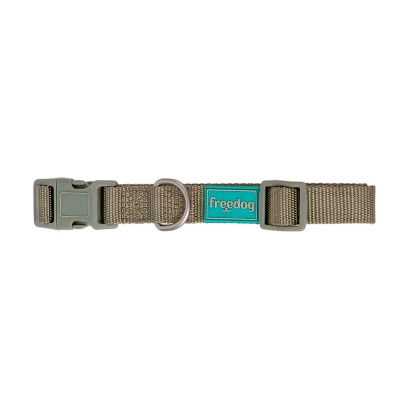 Freedog Collar Nylon Basic Verde Salvia 10mm