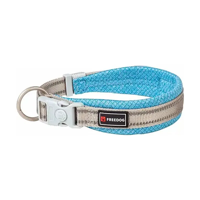 Freedog Shiva Collar Ajustable Azul Cielo 35-60cm