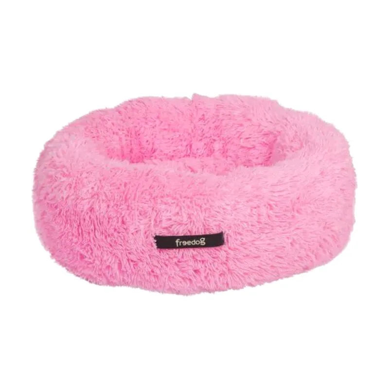 Freedog Donut Antiestrés Cama Rosa 80cm