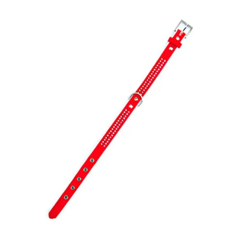 Freedog Collar Polipiel Brillantes Rojo 1,9cm x 45cm