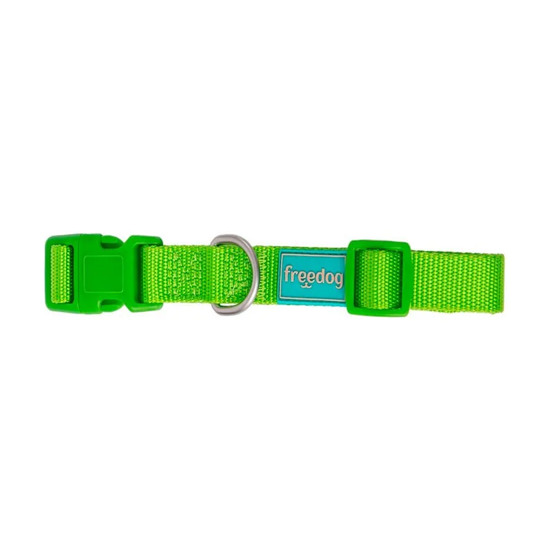 Freedog Basic Collar de Nylon Verde Lima 25mm x 38-66cm