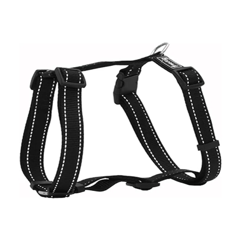 Freedog Arnés Nylon Reflect Negro 10mm x 20-30cm