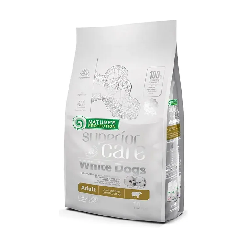 Natures Protection Sc White Dog Adult Small Breed Cordero Pienso Seco 10kg