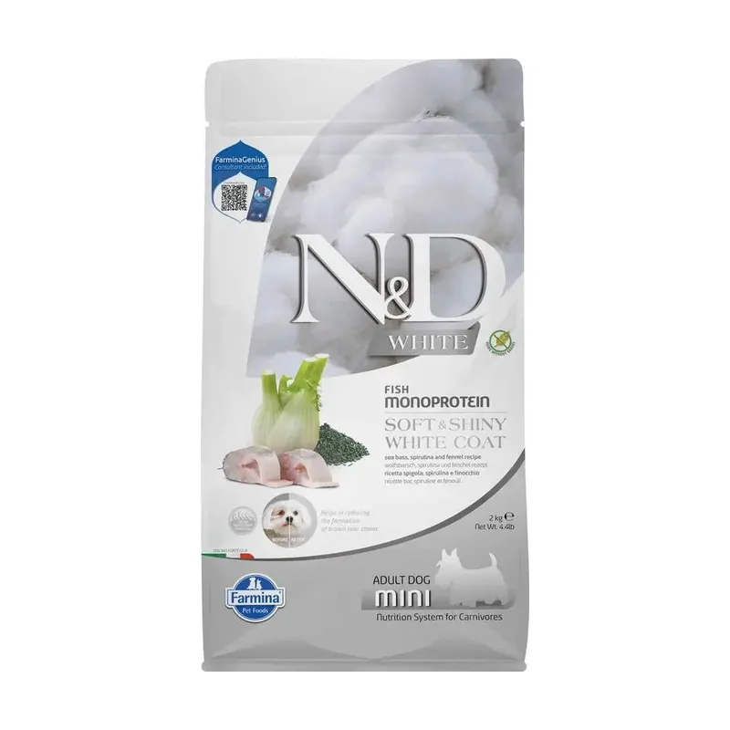 Farmina N&D White Perro Lubina Mini Saco 2Kg