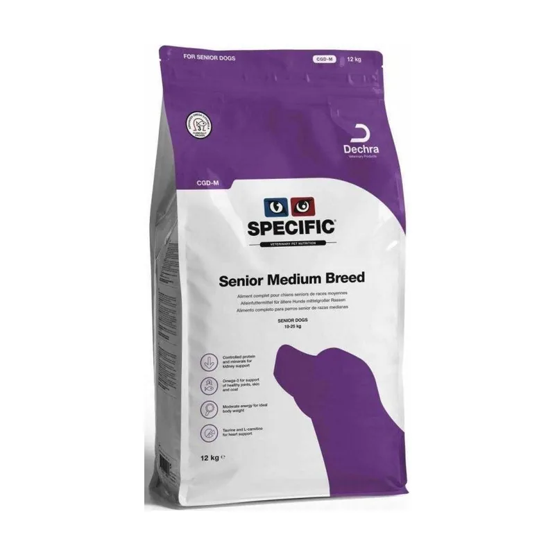 Specific CGD-M Alimento Seco para Perros Senior 12kg + 2kg