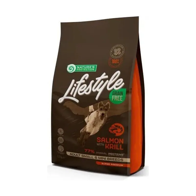 Natures Protection Dog Lifestyle Gf Small & Mini Salmón y Kril 1,5kg
