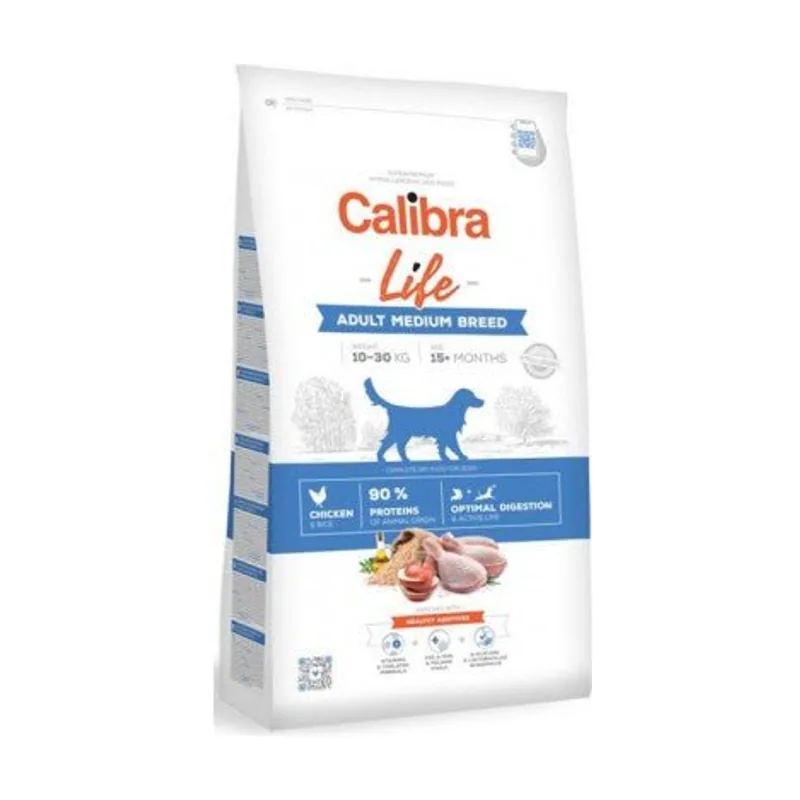 Calibra Dog Life Adult Medium Breed Pollo Pienso Seco 12Kg