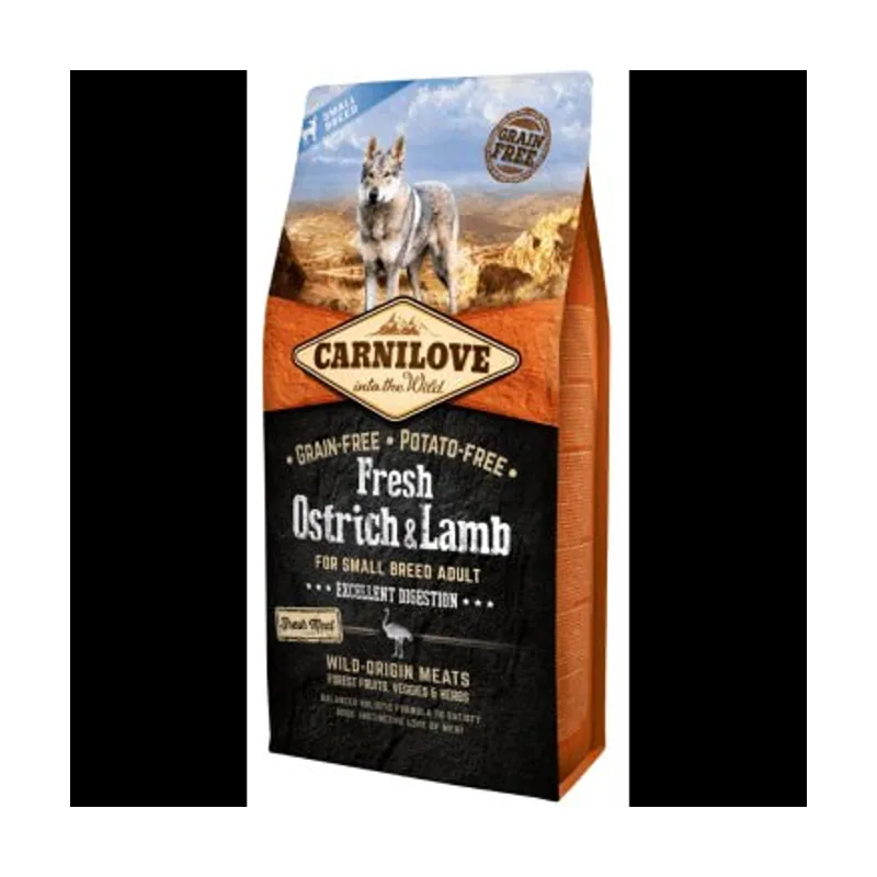 Carnilove Canine Adult Small Avestruz y Cordero 6kg