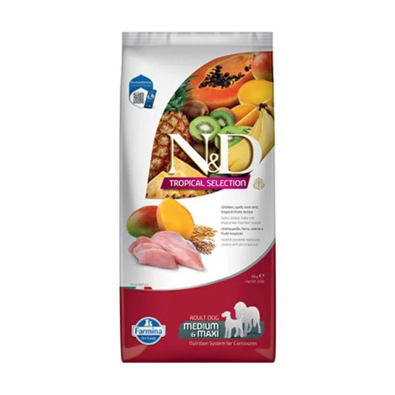 Farmina N&D Tropical Selection Alimento Seco para Perros Adultos 10kg
