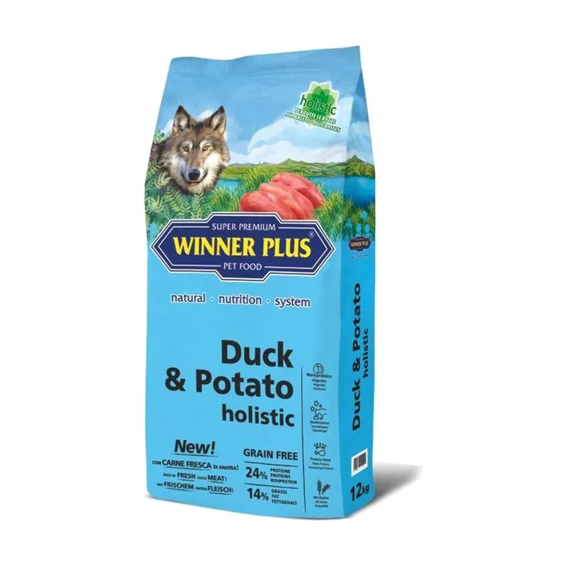 Winner Plus Canine Adult Holístico Pato Patata 12kg