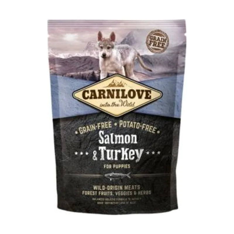Carnilove Puppy Salmón y Pavo Pienso Seco 1,5Kg