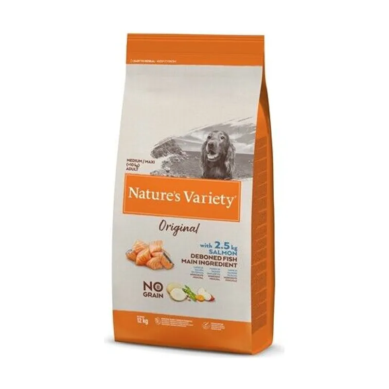 Nature's Variety Canine Adult Medium/Maxi Salmón Pienso 12Kg