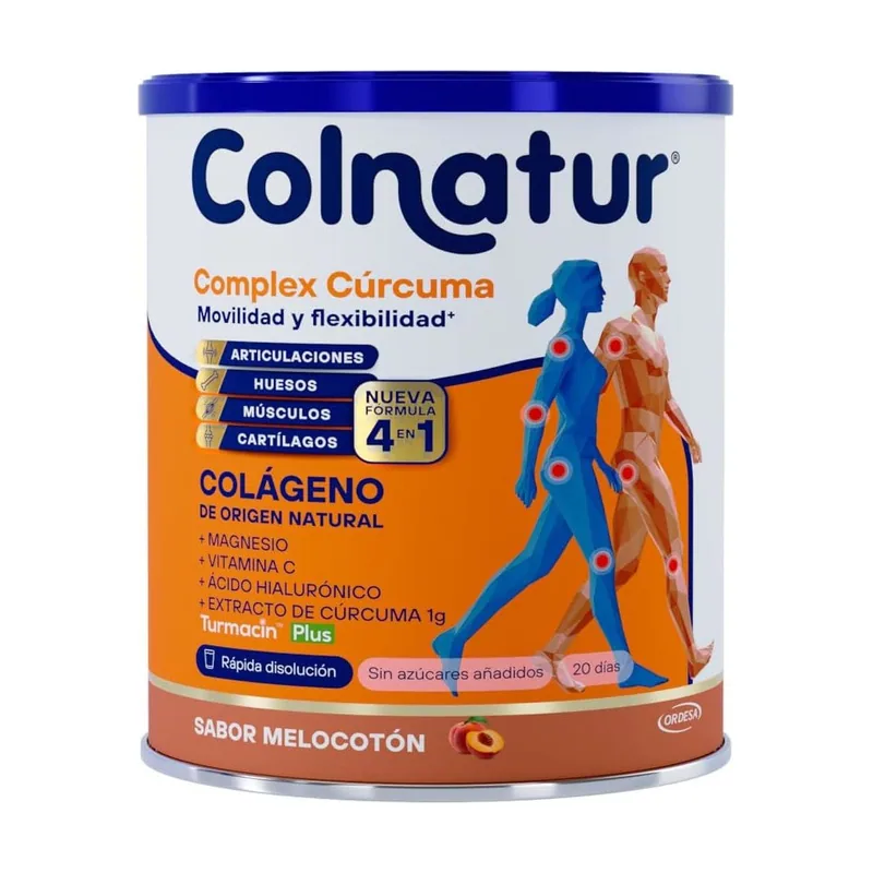 Colnatur Complex Cúrcuma sabor Melocotón Colágeno Soluble 254g