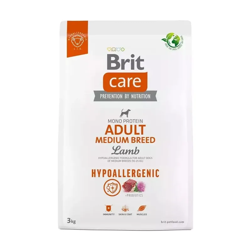 Brit Care Adult Medium Breed Cordero Alimento Seco 3Kg