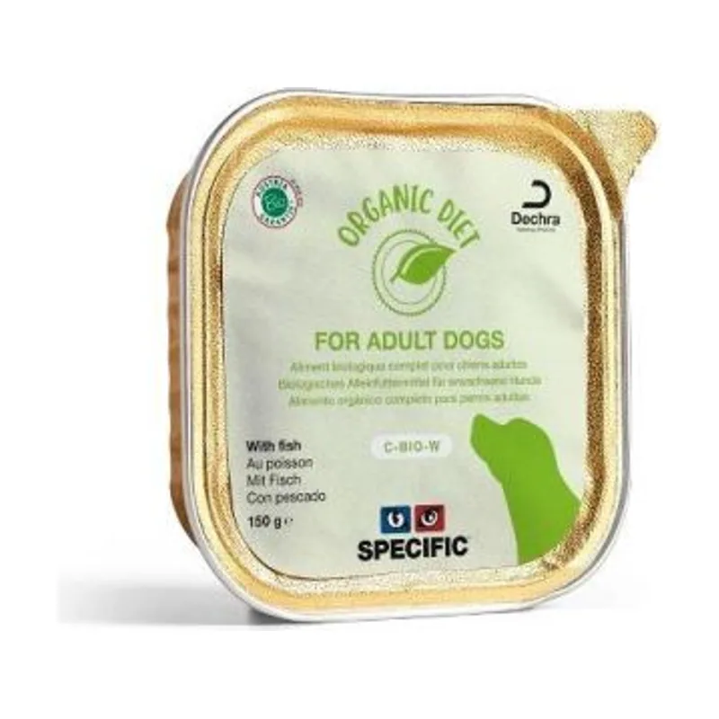 Specific Canine C-Bio-W Húmeda Alimentación Bio para Perros Adultos 5 barquettes