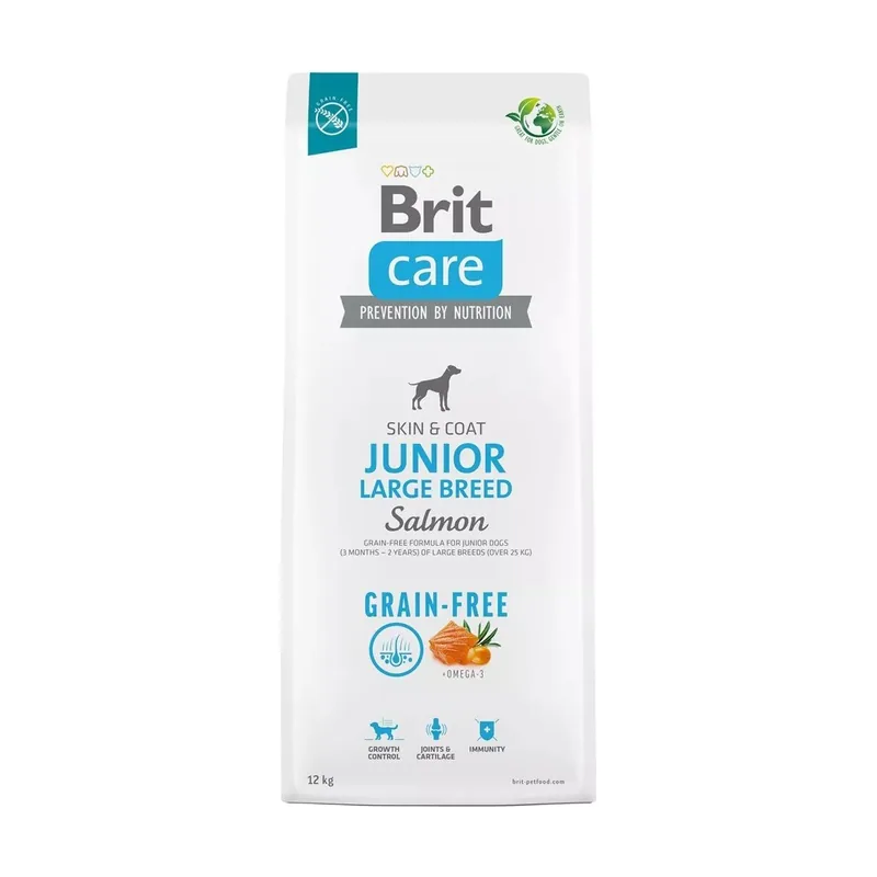 Brit Care Dog Grain Free Junior Large Salmón Pienso 12kg