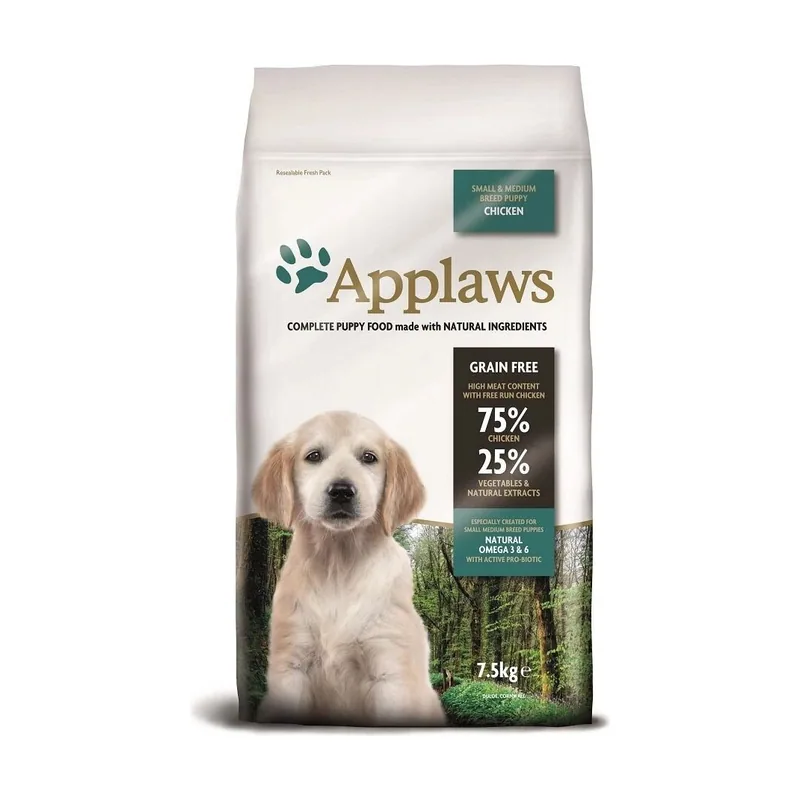 Applaws Croquetas Secas Cachorro Pequeñas y Medianas Pollo 7.5kg