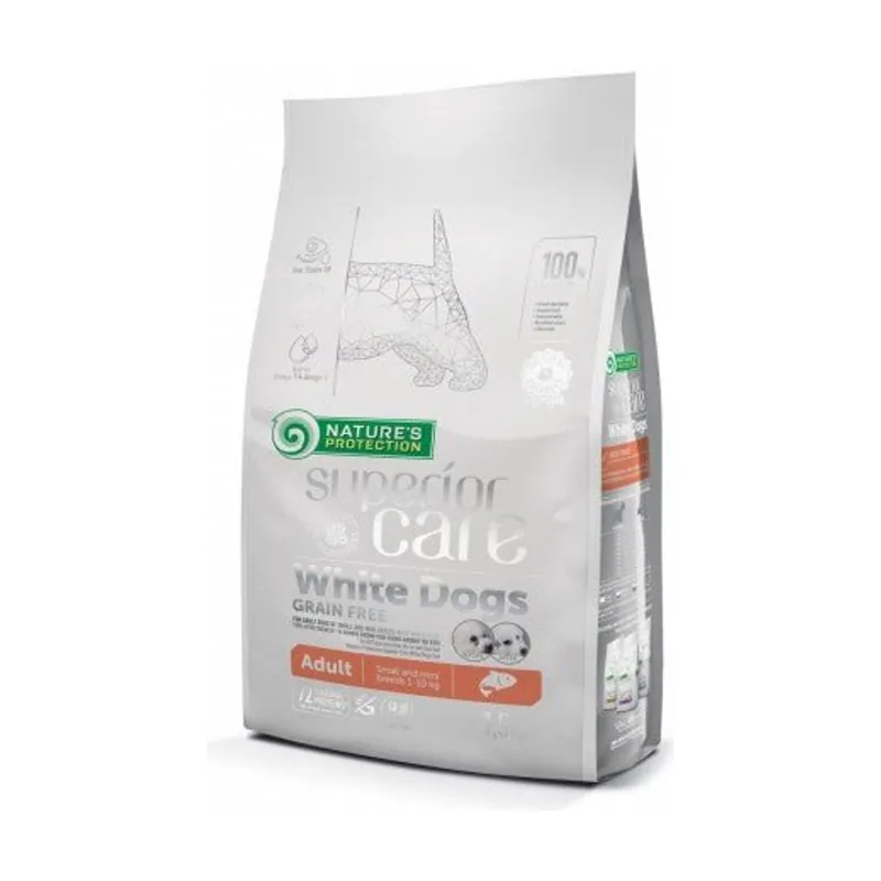 Natures Protection Sc White Dog Adult Grain Free Salmon 1,5kg