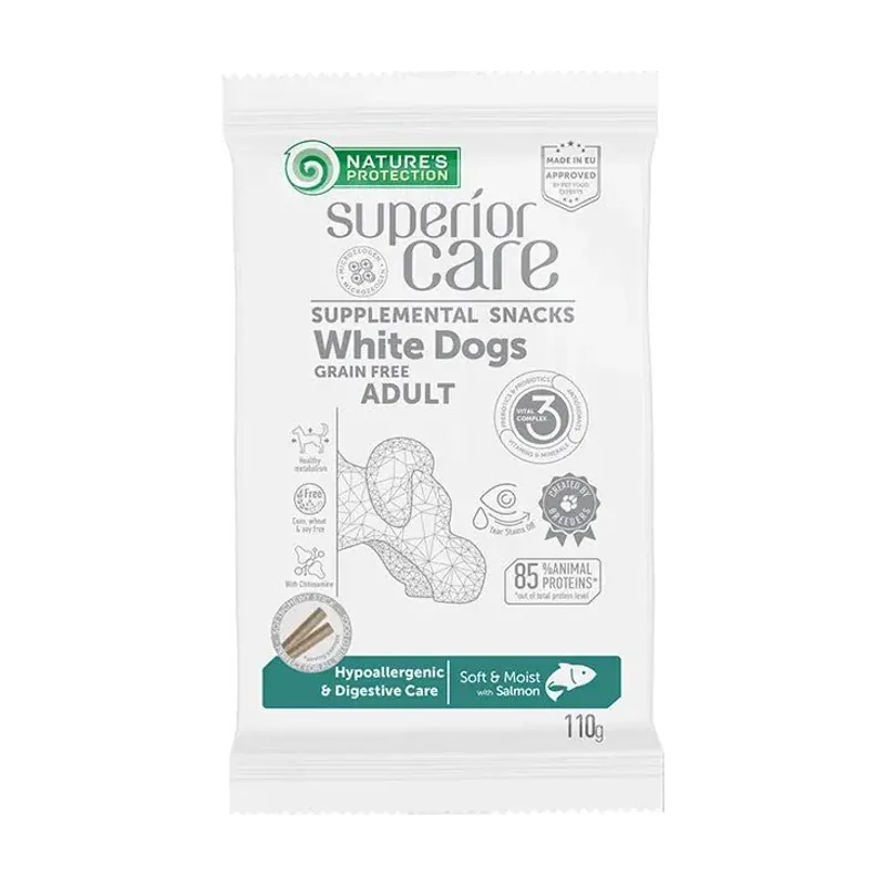 Natures Protection Natures Protectionrotection White Dog Snack Hipo&Digestivo GF Salmón 110g