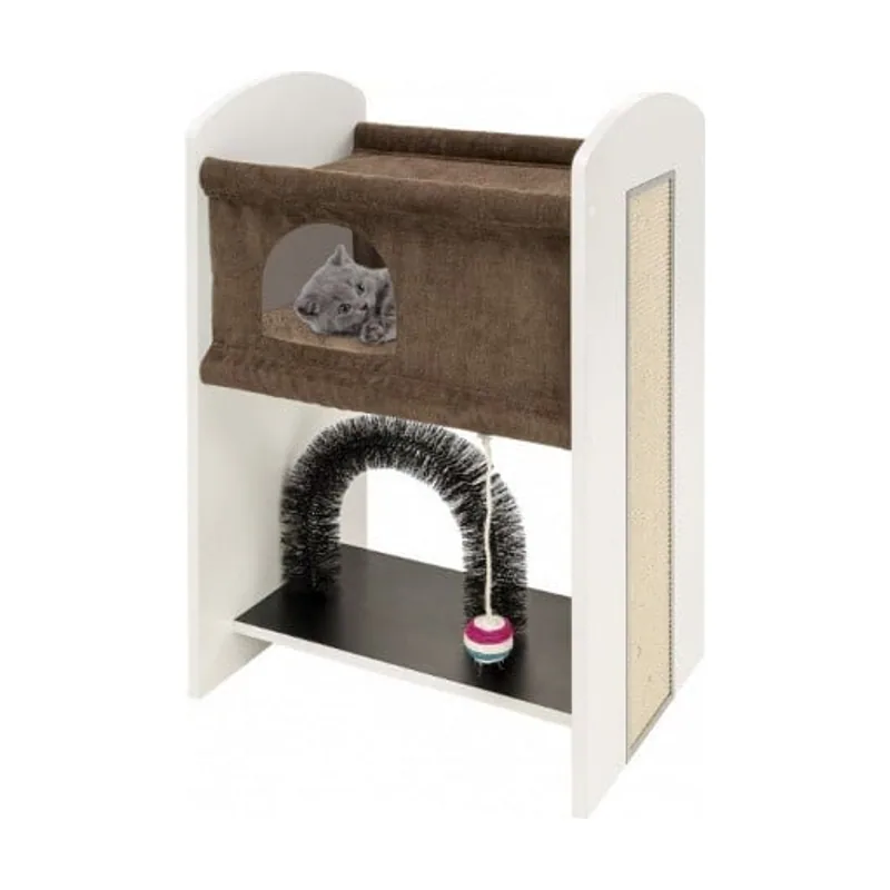 Ferplast Mueble rascador con cuna para gatos