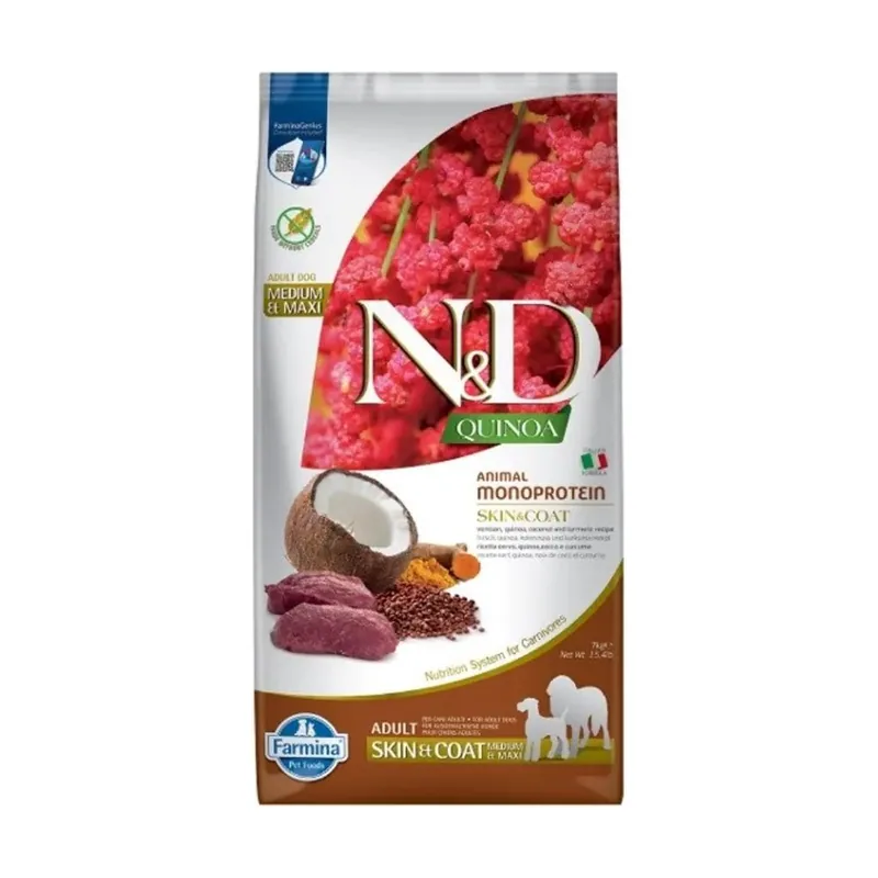 Farmina N&D Quinoa Skin & Coat Perro Adulto Ciervo 7Kg