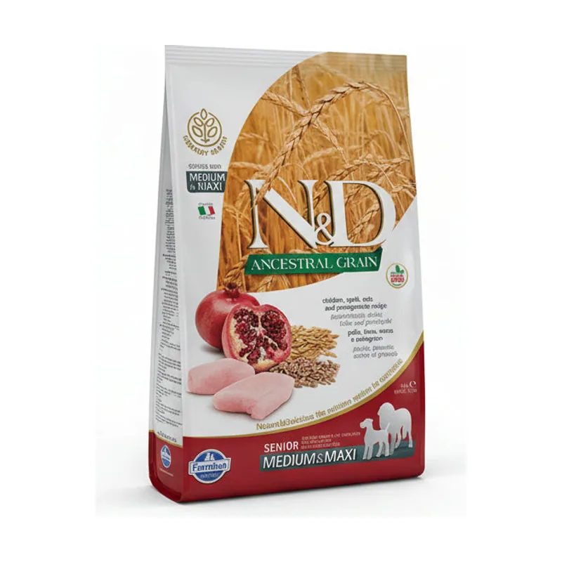 Farmina N&D Ancestral Grain Pollo y Granada Alimento Seco 12Kg