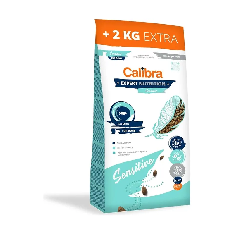 Calibra Dog Expert Nutrition Sensitive Salmón Pienso 12+2kg
