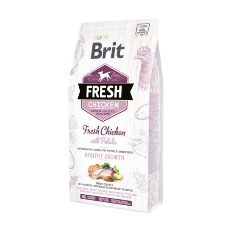 Brit Fresh Puppy Healthy Growth Alimento Seco Pollo Patata 2,5Kg