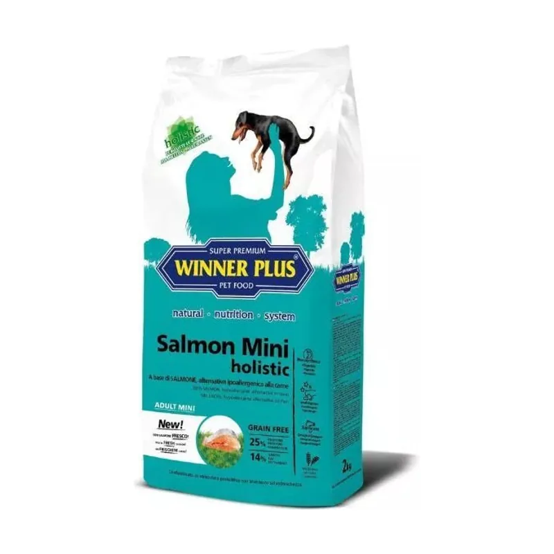 Winner Plus Canine Adult Holistico Mini Salmón Pienso Seco 2kg