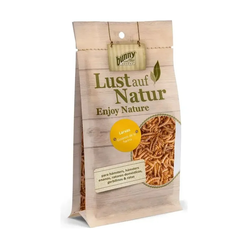 Bunny Larvas Gusanos Snack para Roedores 35gx6