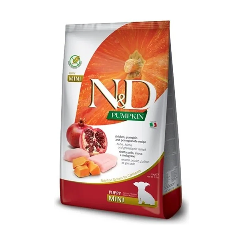 Farmina N&D Dog Puppy Pumpkin Mini Pollo Alimento Seco 800g