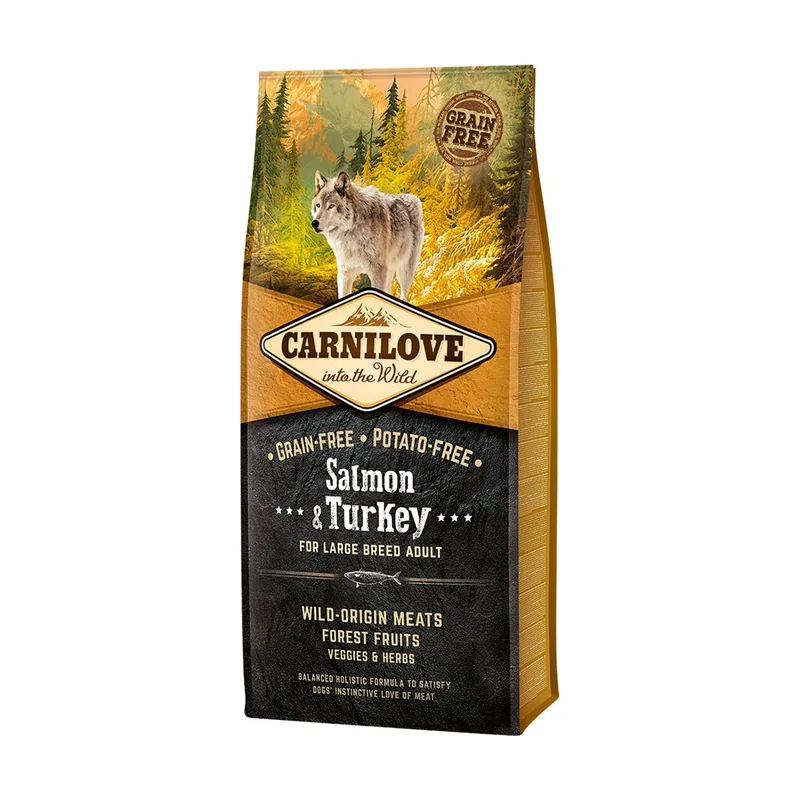 Carnilove Canine Adult Large Salmón Pavo Pienso 12kg